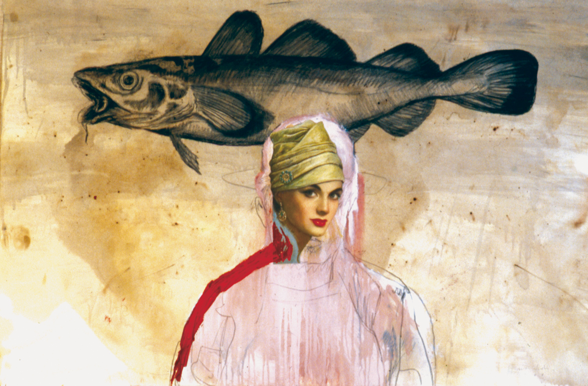 mujer y pescado mujer y pescado